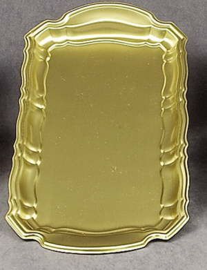 Cruet Tray Satin Brass Communion 10 -? inch x 5